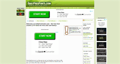 Desktop Screenshot of dailyfreefonts.com